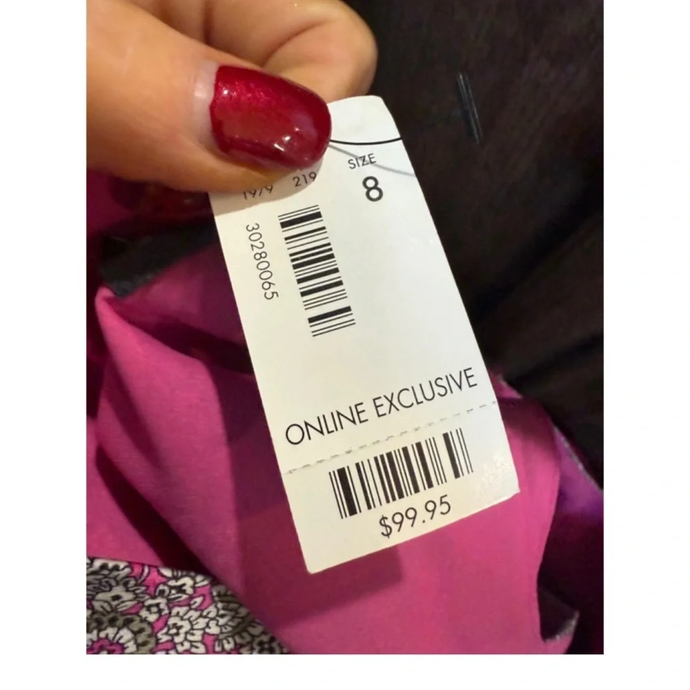 The Limited Pink and Gray Backless Dress